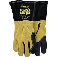 Gants de soudage MIG/&eacute;lectrode 2780 Thrasher, Cuir de vache refendu, Taille Petit Trail Hammer and Bolt