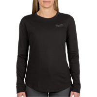 FREEFLEX Long-Sleeve Hybrid T-Shirt, Women's, X-Small, Black Trail Hammer and Bolt