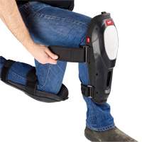 Dynamic Flooring Knee Pad, Hook and Loop Style, Plastic Caps, Foam Pads Trail Hammer and Bolt