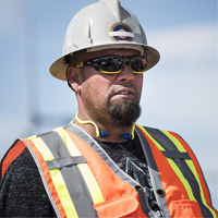 Pioneer Mesh Back Zip Front Surveyor Safety Vest, High Visibility Orange, Small, Polyester Trail Hammer and Bolt