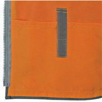Pioneer Mesh Back Zip Front Surveyor Safety Vest, High Visibility Orange, Small, Polyester Trail Hammer and Bolt