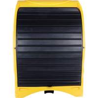 4-Drum Hard Cover Spill Pallet, 68.11" L x 61.61" W x 83.07" H, 1433 lbs. Load Capacity Trail Hammer and Bolt