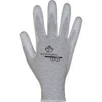 KnitActiv Electrostatic Dissipative Low-Linting White Gloves, 5, Polyurethane Coating, 13 Gauge, Nylon/Cotton Shell Trail Hammer and Bolt