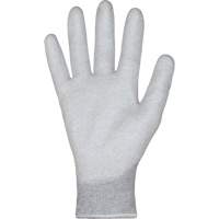 KnitActiv Electrostatic Dissipative Low-Linting White Gloves, 5, Polyurethane Coating, 13 Gauge, Nylon/Cotton Shell Trail Hammer and Bolt