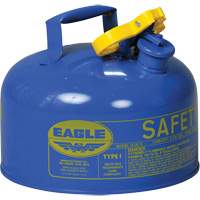 Safety Can for Kerosene, Type I, Galvanized Steel, 2 US gal., Blue, FM Approved/UL/ULC Listed Trail Hammer and Bolt