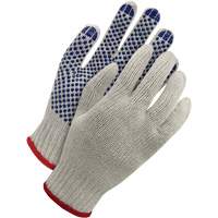 Deny&reg; Poly-Cotton Glove with PVC Dots, Size Small Trail Hammer and Bolt