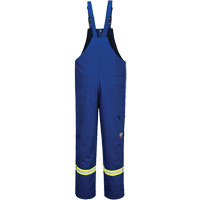 Bizflame&reg; 88/12 Insulated Bib Pants, Cotton/Nylon, Small, Blue Trail Hammer and Bolt