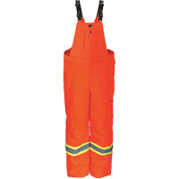 Heavy-Duty FR-Treated Journeyman 300D Trilobal Rip-Stop Coveralls, Polyester, Small, High Visibility Orange Trail Hammer and Bolt