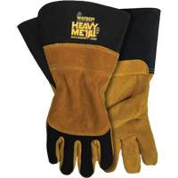 Black Velvet Mig/Stick Welding Gloves, Grain Elkhide, Size Small Trail Hammer and Bolt
