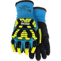 Gants d'hiver antichocs 9393TPR Stealth Black Ops, Petit, Paume en Mousse de latex, Poignet Poignet en tricot Trail Hammer and Bolt