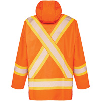 Imperm&eacute;able R804 Hurricane, Petit, Orange haute visibilit&eacute; Trail Hammer and Bolt