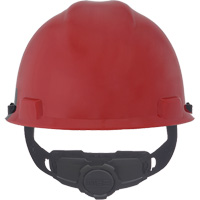 Specialty V-Gard&reg; Hard Hat, Ratchet Suspension, Black/Red Trail Hammer and Bolt