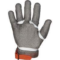 MMG Food Safe Metal Chainmail Gloves, Size 2X-Small, Stainless Steel Shell, ASTM ANSI Level A9 Trail Hammer and Bolt