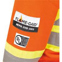 Heavyweight Safety Hoodie, Women's, X-Small, High Visibility Orange Trail Hammer and Bolt