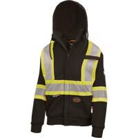Heavyweight Safety Hoodie, Women's, X-Small, Black Trail Hammer and Bolt