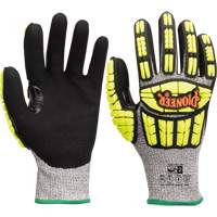 Cut and Impact-Resistant Gloves, Small, Synthetic Palm, Knit Wrist Cuff Trail Hammer and Bolt
