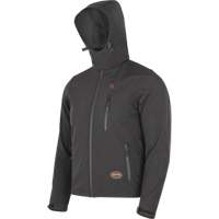 Veste chauffante Softshell, Hommes, Petit, Noir Trail Hammer and Bolt
