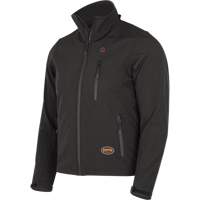 Veste chauffante Softshell, Hommes, Petit, Noir Trail Hammer and Bolt