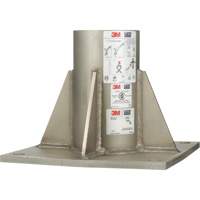 DBI-SALA&reg; Confined Space Floor Mount High Capacity Davit Mast Base, Stainless Steel Trail Hammer and Bolt