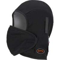 Pioneer 766A Flame-Resistant Quilted Hard Hat Liner with Detachable Mouthpiece, Black/Grey, Cotton/FR-Tech&reg;/Modacrylic/Nylon Trail Hammer and Bolt