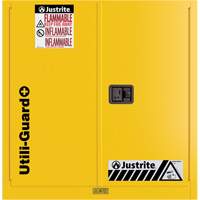 Armoire de s&eacute;curit&eacute; pour produits inflammables Utili-Guard+, 30 gal., 1 Porte(s), 43" La x 44" h x 22" p Trail Hammer and Bolt