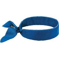 Bandeau de refroidissement Chill-Its 6702 avec polym&egrave;res int&eacute;gr&eacute;s et fermeture &agrave; nouer, Bleu Trail Hammer and Bolt