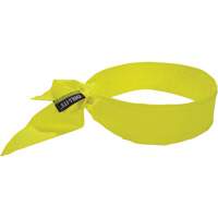 Bandeau de refroidissement Chill-Its 6702 avec polym&egrave;res int&eacute;gr&eacute;s et fermeture &agrave; nouer, Jaune lime haute visibilit&eacute; Trail Hammer and Bolt