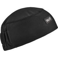 Calotte haute performance avec bandeau en &eacute;pong&eacute; Chill-Its 6630, Noir Trail Hammer and Bolt
