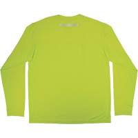 Chill-Its 6689 Cooling Long Sleeve Sun Shirt with UV Protection, High-Visibility Lime-Yellow, Small Trail Hammer and Bolt