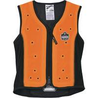 Veste de refroidissement &eacute;vaporatif Chill-Its 6685 avec fermeture &agrave; glissi&egrave;re, Moyen, Orange Trail Hammer and Bolt