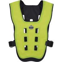 Veste de refroidissement &eacute;vaporatif Chill-Its 6685 avec fermeture &agrave; glissi&egrave;re, T-petit, Jaune lime haute visibilit&eacute; Trail Hammer and Bolt