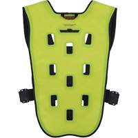 Veste de refroidissement &eacute;vaporatif Chill-Its 6685 avec fermeture &agrave; glissi&egrave;re, T-petit, Jaune lime haute visibilit&eacute; Trail Hammer and Bolt