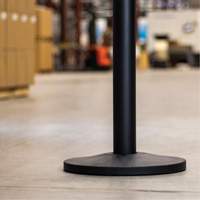 Industrial Stanchion Kit with Plastic Chain, 37" High, Red Trail Hammer and Bolt
