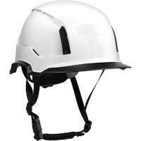 Narrow Clip-On Full Brim for RZRBack Climbing Helmet, White Trail Hammer and Bolt