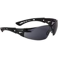 Lunettes de s&eacute;curit&eacute; Rush + BSSI, Lentille Gris/Fum&eacute;e, Antibu&eacute;e/Anti-&eacute;gratignures, ANSI Z87+ Trail Hammer and Bolt
