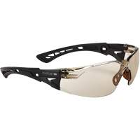 Rush+ BSSI Safety Glasses, Brown/Copper Lens, Anti-Fog/Anti-Scratch, ANSI Z87+ Trail Hammer and Bolt