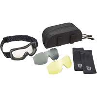 Ensemble de lunettes &agrave; coque &agrave; protection balistique X1000, Lentille Transparent/Ambr&eacute;e, Antibu&eacute;e/Anti-&eacute;gratignures, Ventilation Directe Trail Hammer and Bolt