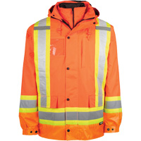 High-Visibility 7-in-1 Jacket, Polyester, High Visibility Orange, X-Small Trail Hammer and Bolt
