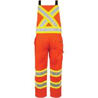 High-Visibility Unlined Overalls, X-Small, High Visibility Orange Trail Hammer and Bolt