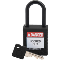 Cadenas de s&eacute;curit&eacute; Velocity, Cadenas de s&eacute;curit&eacute;, Cl&eacute;s diff&eacute;rentes, Nylon, Largeur de 1-1/2" Trail Hammer and Bolt