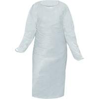 CoverMe Gown with Thumbholes, One Size, White, Polyethylene Trail Hammer and Bolt