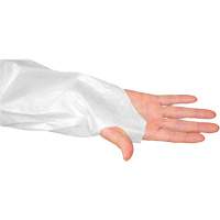 CoverMe Gown with Thumbholes, One Size, White, Polyethylene Trail Hammer and Bolt