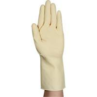AlphaTec&reg; 87-137 Lightweight Natural Gloves, Size 7, 11.8" L, Rubber Latex, 16-mil Trail Hammer and Bolt