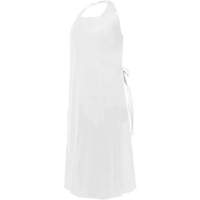 CoverMe Apron with Die-Cut Neck, Polyurethane, 45" L x 35" W, White Trail Hammer and Bolt