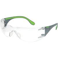 Lunettes de s&eacute;curit&eacute; gris/vert Adapt Lite, Lentille Transparent, Antibu&eacute;e/Anti-&eacute;gratignures, ANSI Z87+/R&eacute;pond ou surpasse la norme CSA Z94.3 Trail Hammer and Bolt