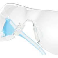 Lunettes de s&eacute;curit&eacute; bleu/blanc Adapt Lite, Lentille Transparent, Antibu&eacute;e/Anti-&eacute;gratignures, ANSI Z87+/R&eacute;pond ou surpasse la norme CSA Z94.3 Trail Hammer and Bolt
