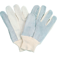 Gants de travail &agrave; index complet d'usage standard, Grand, Paume en Cuir de vache refendu Trail Hammer and Bolt