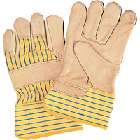 Gants d'ajusteur &agrave; paume s&egrave;che d'usage standard, Moyen, Paume en Cuir fleur de vache, Doublure en Coton Trail Hammer and Bolt