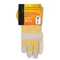 Gants d'ajusteur &agrave; paume s&egrave;che d'usage standard, Grand, Paume en Cuir fleur de vache, Doublure en Coton Trail Hammer and Bolt