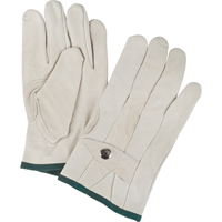 Gants de cordeur d'usage standard, Moyen, Paume Cuir fleur de vache Trail Hammer and Bolt